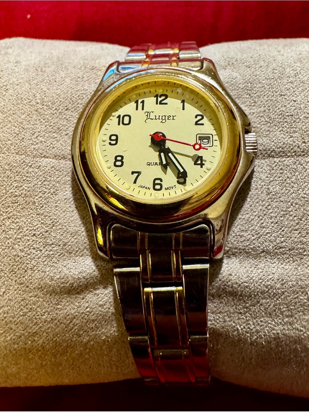 Luger vintageWomen's Two-Tone Analog Watch in Gold and Silver